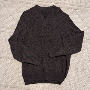 Jos. A. Bank Charcoal V-Neck Sweater